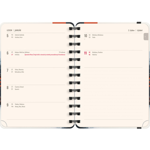 Fotografie k reklamnímu předmětu „NOTIQUE Spirálový 18měsíční diář Petito – Japonsko 2025/2026, 13 x 18 cm“