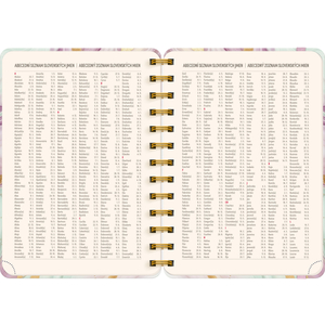 Fotografie k reklamnímu předmětu „NOTIQUE Spirálový 18měsíční diář Petito – Růžový mramor 2025/2026, 13 x 18 cm“