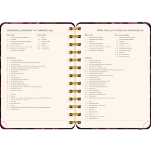 Fotografie k reklamnímu předmětu „NOTIQUE Spirálový 18měsíční diář Petito – Fialové květy 2025/2026, 13 x 18 cm“