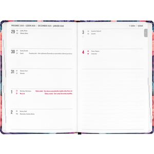 Fotografie k reklamnímu předmětu „NOTIQUE 18měsíční diář Petito – Kytice 2025/2026, 11 x 17 cm“