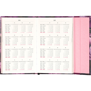 Fotografie k reklamnímu předmětu „NOTIQUE Týdenní magnetický diář Fialové květy 2026, 13 x 21 cm“