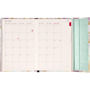 Fotografie k reklamnímu předmětu „NOTIQUE Týdenní magnetický diář Růžový mramor 2026, 11 x 16 cm“