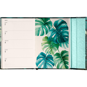 Fotografie k reklamnímu předmětu „NOTIQUE Týdenní magnetický diář Monstera 2026, 11 x 16 cm“