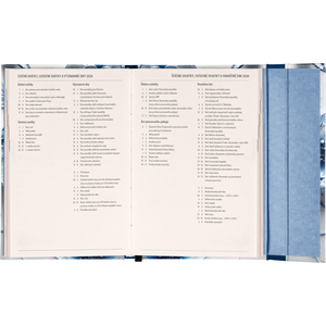 Fotografie k reklamnímu předmětu „NOTIQUE Týdenní magnetický diář Porcelánový květ 2026, 11 x 16 cm“