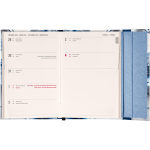 Fotografie k reklamnímu předmětu „NOTIQUE Týdenní magnetický diář Porcelánový květ 2026, 11 x 16 cm“