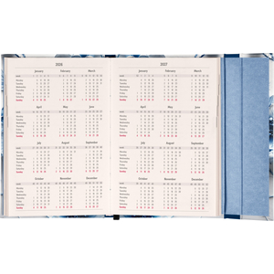 Fotografie k reklamnímu předmětu „NOTIQUE Týdenní magnetický diář Porcelánový květ 2026, 11 x 16 cm“