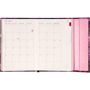 Fotografie k reklamnímu předmětu „NOTIQUE Týdenní magnetický diář Fialové květy 2026, 11 x 16 cm“