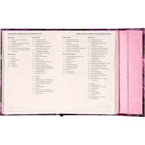 Fotografie k reklamnímu předmětu „NOTIQUE Týdenní magnetický diář Fialové květy 2026, 11 x 16 cm“