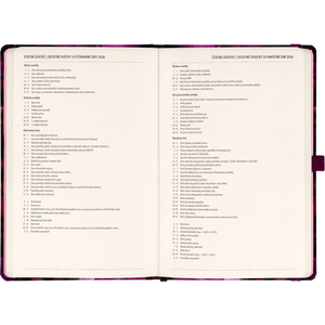 Fotografie k reklamnímu předmětu „NOTIQUE Planbook diář/notes Fialové květy 2026, 13 x 21 cm“