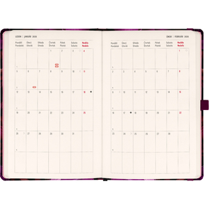 Fotografie k reklamnímu předmětu „NOTIQUE Planbook diář/notes Fialové květy 2026, 13 x 21 cm“
