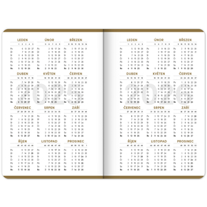 Fotografie k reklamnímu předmětu „NOTIQUE Studentský diář Academia (září 2025 – prosinec 2026), 9,8 x 14,5 cm“