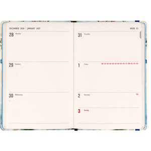 Fotografie k reklamnímu předmětu „NOTIQUE Weekly Purse size planner Birds 2027, 9,8 x 14,5 cm“