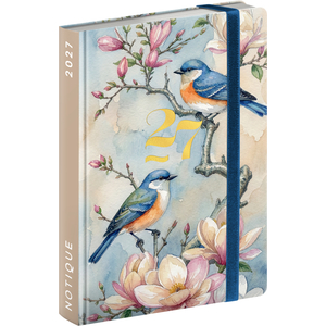 Fotografie reklamního předmětu „NOTIQUE Weekly Purse size planner Birds 2027, 9,8 x 14,5 cm“