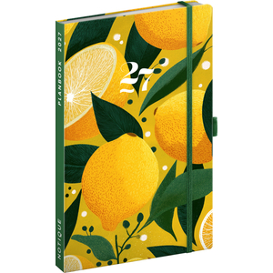 Fotografie reklamního předmětu „NOTIQUE Planbook planner/notebook Lemons 2027, 13 x 21 cm“
