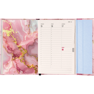 Fotografie k reklamnímu předmětu „NOTIQUE Magnetic weekly planner Pink Marble 2027, 11 x 16 cm“