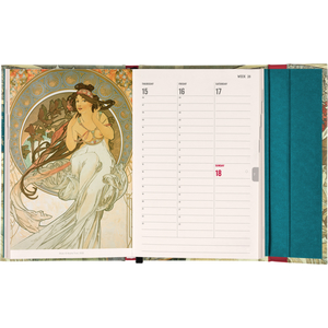 Fotografie k reklamnímu předmětu „NOTIQUE Magnetic weekly planner Alphonse Mucha 2027, 11 x 16 cm“