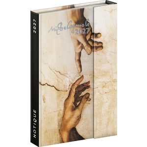 Fotografie reklamního předmětu „NOTIQUE Magnetic weekly planner Michelangelo 2027, 11 x 16 cm“