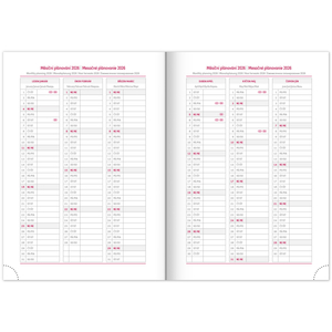 Fotografie k reklamnímu předmětu „NOTIQUE Denní diář Aprint 2026, černý, 15 x 21 cm“