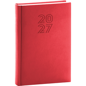 Fotografie reklamního předmětu „NOTIQUE Denní diář Aprint 2027, červený, 15 x 21 cm“