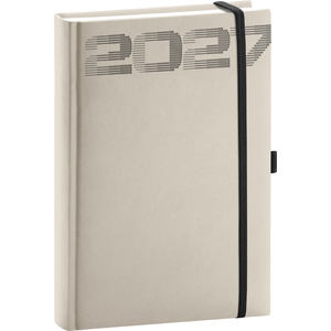 Fotografie reklamního předmětu „NOTIQUE Denní diář Aprint Top 2027, světle šedý, 15 x 21 cm“
