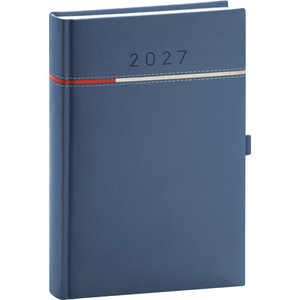 Fotografie reklamního předmětu „NOTIQUE Denní diář Tomy 2027, modro-červený, 15 x 21 cm“
