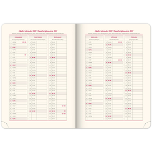 Fotografie k reklamnímu předmětu „NOTIQUE Denní diář Twill 2026, modro-zlatý, 15 x 21 cm“