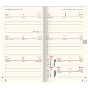 Fotografie k reklamnímu předmětu „NOTIQUE Kapesní diář Diamante 2026, černý, 9 x 15,5 cm“