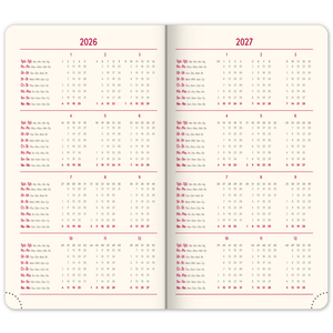 Fotografie k reklamnímu předmětu „NOTIQUE Kapesní diář Rivoli 2026, světle modrý, 9 x 15,5 cm“