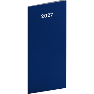 Fotografie reklamního předmětu „NOTIQUE Kapesní diář Modrý 2027, plánovací měsíční, 8 x 18 cm“
