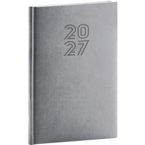 Fotografie reklamního předmětu „NOTIQUE Týdenní diář Aprint 2027, šedý, 15 x 21 cm“
