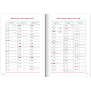 Fotografie k reklamnímu předmětu „NOTIQUE Týdenní diář Balakon 2026, tmavě modrý, 15 x 21 cm“