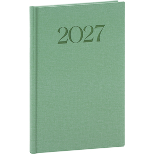 Fotografie reklamního předmětu „NOTIQUE Týdenní diář Biella 2027, zelený, 15 x 21 cm“