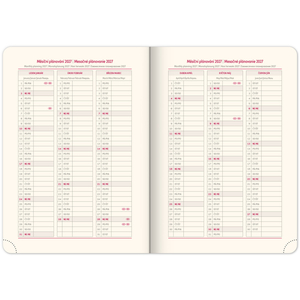 Fotografie k reklamnímu předmětu „NOTIQUE Týdenní diář Diamante 2026, černý, 15 x 21 cm“