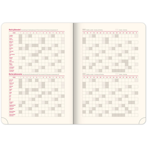 Fotografie k reklamnímu předmětu „NOTIQUE Týdenní diář Diamante 2026, červený, 15 x 21 cm“