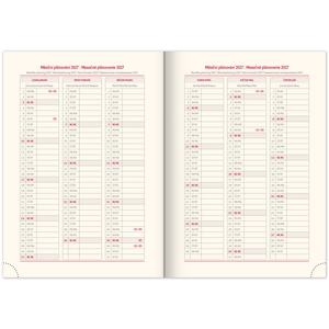 Fotografie k reklamnímu předmětu „NOTIQUE Týdenní diář Essenza 2026, oříšek, 15 x 21 cm“