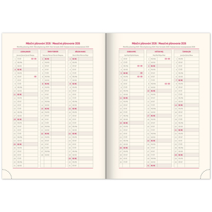 Fotografie k reklamnímu předmětu „NOTIQUE Týdenní diář Rivoli 2026, žlutozelený, 15 x 21 cm“