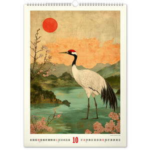 Fotografie k reklamnímu předmětu „NOTIQUE Nástěnný kalendář Vintage plakáty – japonské umění 2026, 33 x 46 cm“