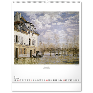 Fotografie k reklamnímu předmětu „NOTIQUE Nástěnný kalendář Impresionismus 2026, 48 x 56 cm“