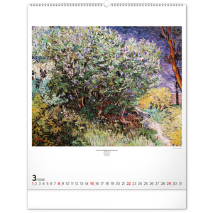 Fotografie k reklamnímu předmětu „NOTIQUE Nástěnný kalendář Impresionismus 2026, 48 x 56 cm“