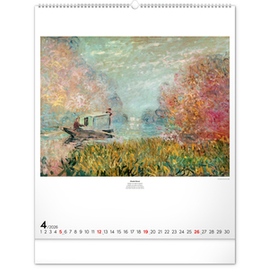 Fotografie k reklamnímu předmětu „NOTIQUE Nástěnný kalendář Impresionismus 2026, 48 x 56 cm“