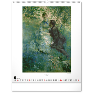 Fotografie k reklamnímu předmětu „NOTIQUE Nástěnný kalendář Impresionismus 2026, 48 x 56 cm“