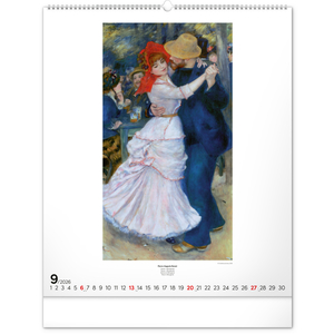 Fotografie k reklamnímu předmětu „NOTIQUE Nástěnný kalendář Impresionismus 2026, 48 x 56 cm“