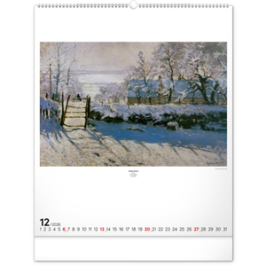 Fotografie k reklamnímu předmětu „NOTIQUE Nástěnný kalendář Impresionismus 2026, 48 x 56 cm“