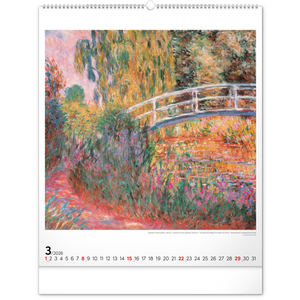 Fotografie k reklamnímu předmětu „NOTIQUE Nástěnný kalendář Claude Monet 2026, 48 x 56 cm“