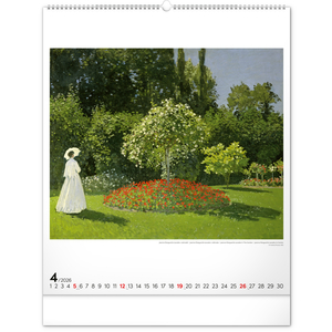 Fotografie k reklamnímu předmětu „NOTIQUE Nástěnný kalendář Claude Monet 2026, 48 x 56 cm“