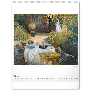 Fotografie k reklamnímu předmětu „NOTIQUE Nástěnný kalendář Claude Monet 2026, 48 x 56 cm“