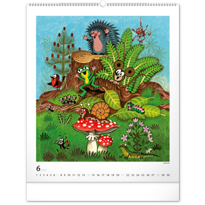 Fotografie k reklamnímu předmětu „NOTIQUE Nástěnný kalendář Krteček 2026, 48 x 56 cm“