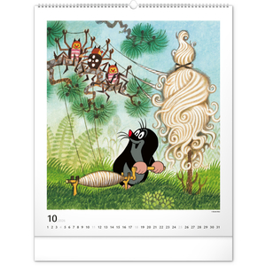 Fotografie k reklamnímu předmětu „NOTIQUE Nástěnný kalendář Krteček 2026, 48 x 56 cm“