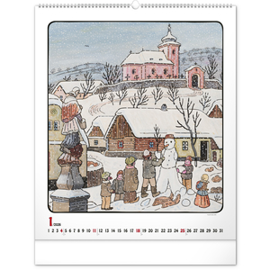 Fotografie k reklamnímu předmětu „NOTIQUE Nástěnný kalendář Josef Lada 2026, 48 x 56 cm“