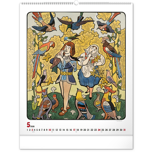 Fotografie k reklamnímu předmětu „NOTIQUE Nástěnný kalendář Josef Lada 2026, 48 x 56 cm“